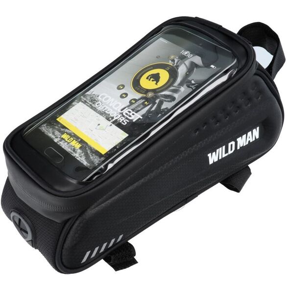 WILDMAN sakwa rowerowa na ramę na zamek ES3 1L ( 4" - 7" ) czarna