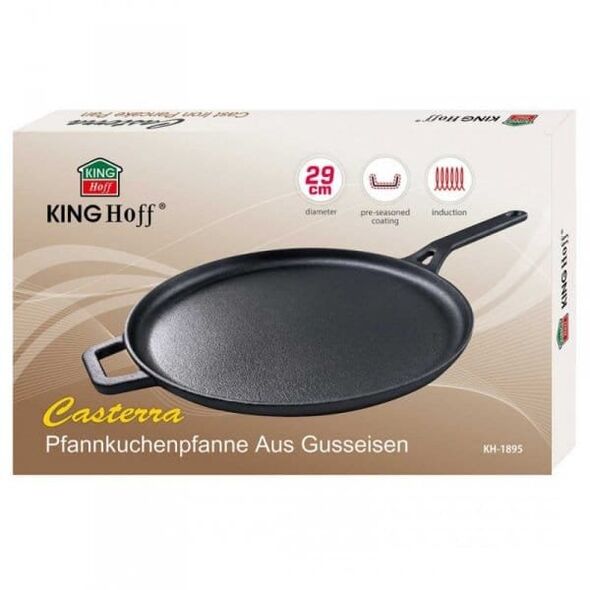 PATELNIA ŻELIWNA 29cm DO NALEŚNIKÓW PIZZY KINGHOFF KH-1895