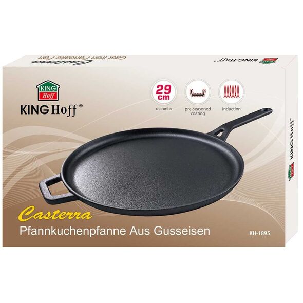 PATELNIA ŻELIWNA 29cm DO NALEŚNIKÓW PIZZY KINGHOFF KH-1895