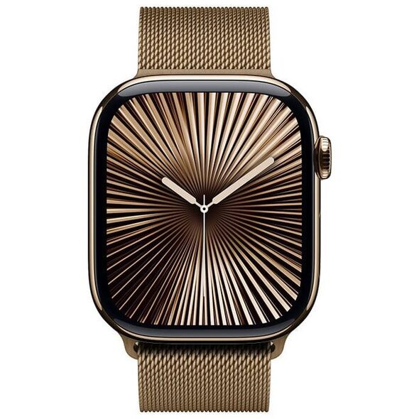 Crong Milano Steel - Pasek ze stali nierdzewnej do Apple Watch 44/45/46/49 mm (różowe złoto)