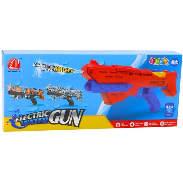Karabin Na Wodę Elektryczny Automatyczny Graffiti Niebieski Zasięg 10m LEAN Toys