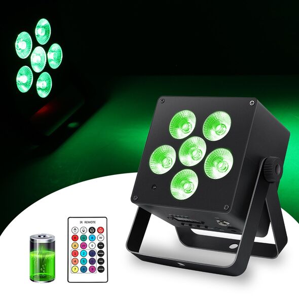 LIGHT4ME ACCU PAR RGBWA-UV reflektor 4400 mAh efekt świetlny 6x6W LED