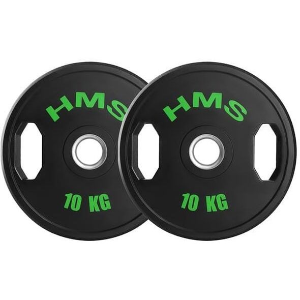 TOG10 2 x 10 KG TALERZ OLIMPIJSKI OGUMOWANY 2 x 10 KG HMS