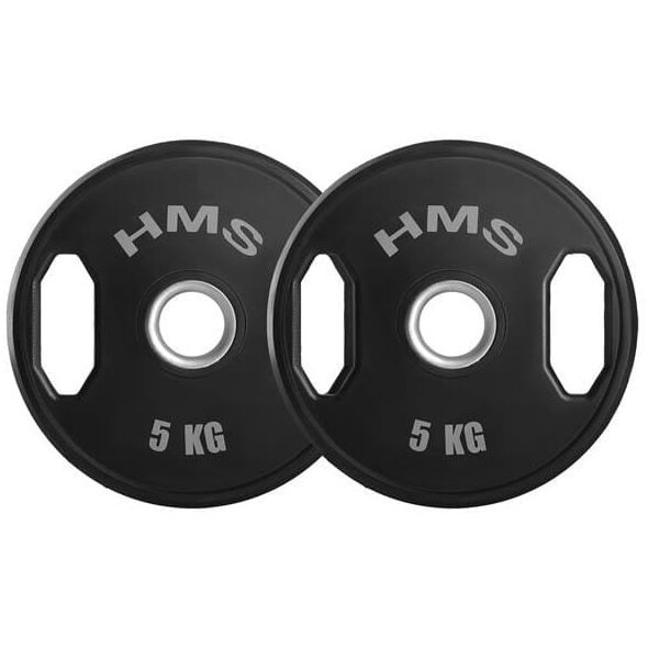 TOG05  2 x 5 KG  TALERZ OLIMPIJSKI OGUMOWANY 2 x 5 KG HMS