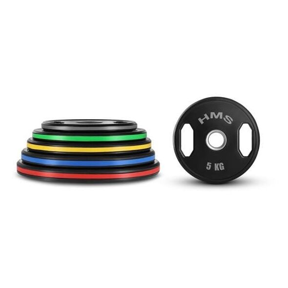TOG05  2 x 5 KG  TALERZ OLIMPIJSKI OGUMOWANY 2 x 5 KG HMS