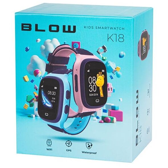 89-015# Smartwatch blow kids k18 4g gps niebieski