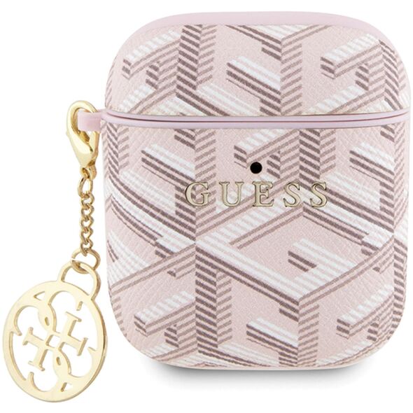 Guess GUA2PGCE4CP AirPods 1/2 cover różowy/pink GCube Charm