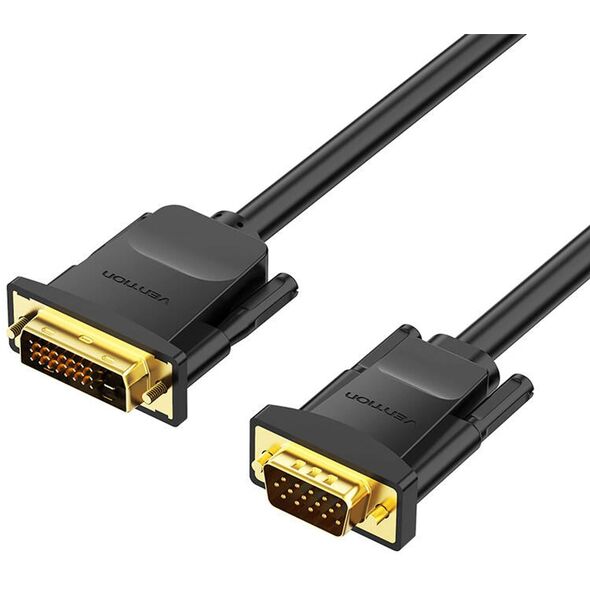 Vention EABBG adapter kablowy 1,5 m DVI VGA (D-Sub) Czarny