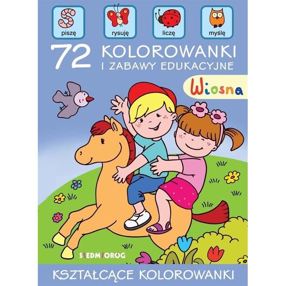 Wiosna. 72 kolorowanki i zabawy edukacyjne EDUKAMP