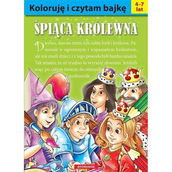 Koloruję i czytam bajkę - Śpiąca królewna EDUKAMP