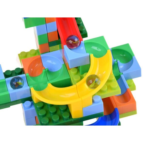 Kolorowe Klocki marble tor dla kulek 152ele ZA3228