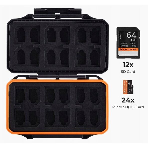 Σκληρή Θήκη Etui Κουτί για Κάρτες 36x Sd / Sdhc / Sdxc / Tf Micro Microsd / Kf31.106