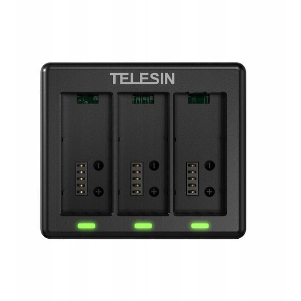 Φορτιστής Usb Για Τρεις 3x Μπαταρίες Για Gopro Hero 13 Black Telesin / S0-bcg-13-tgp / S0-bcg-12-tgp