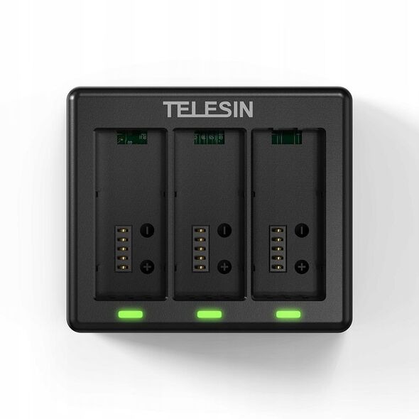 Φορτιστής Usb Για Τρεις 3x Μπαταρίες Για Gopro Hero 13 Black Telesin / S0-bcg-13-tgp / S0-bcg-12-tgp