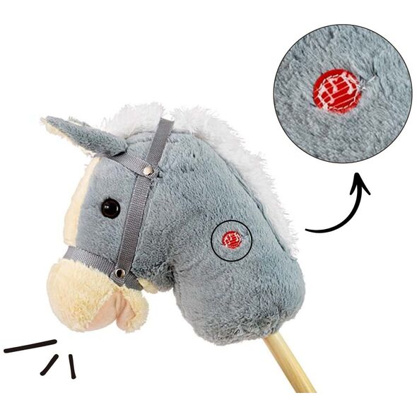 Milly Mally Hobby Koń na Kiju Grey