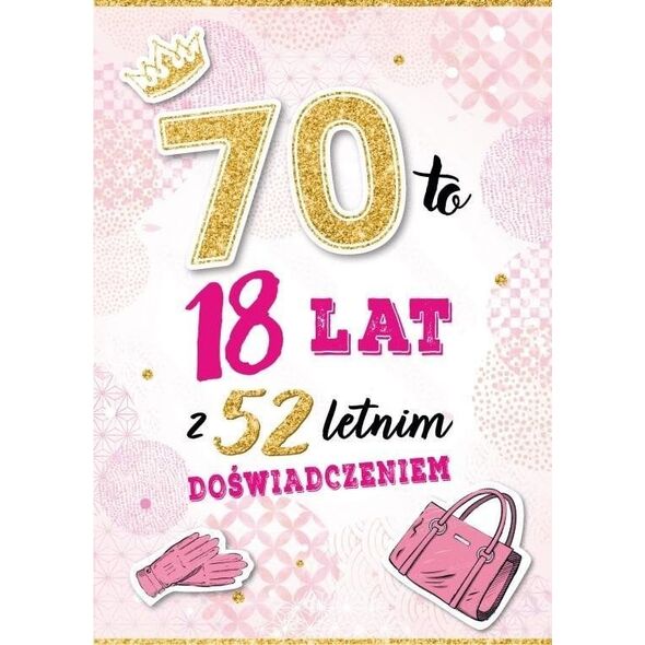 Karnet Urodziny 70