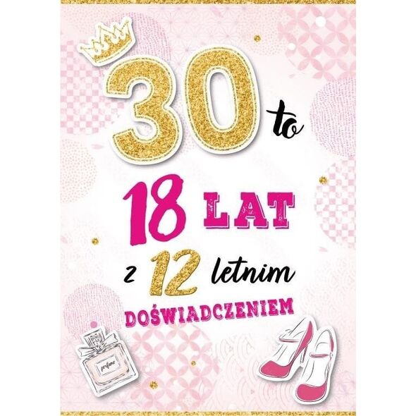 Karnet Urodziny 30