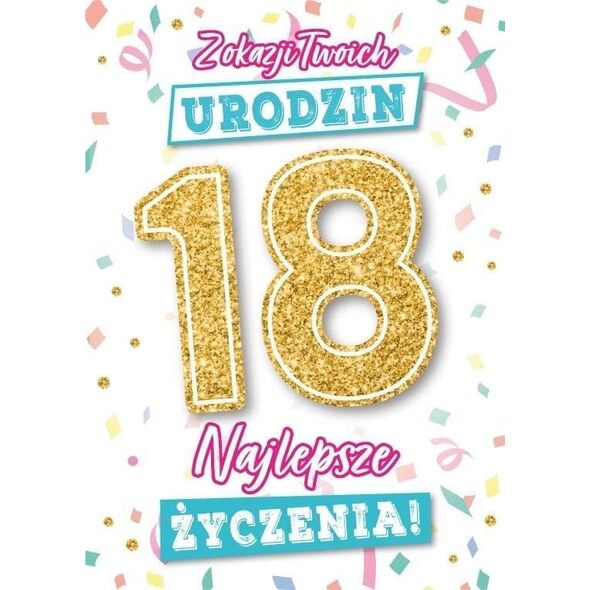 Karnet Urodziny 18