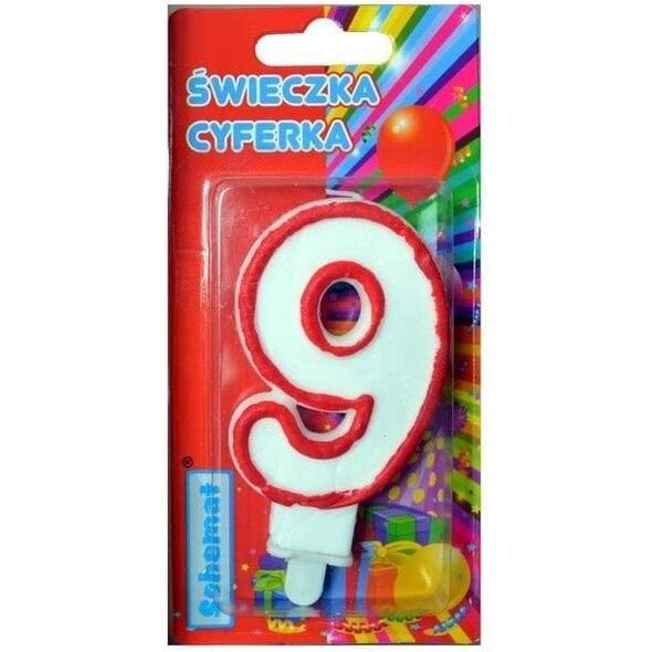 Świeczka cyferka 9