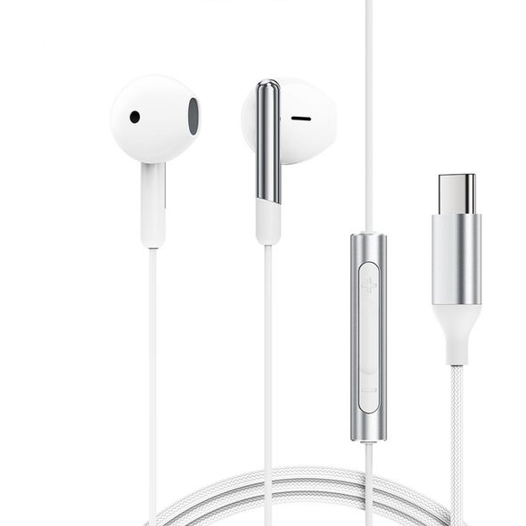 Słuchawki Acefast L3 przewodowe USB-C z mikrofonem - białe