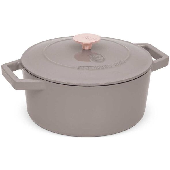Χυτοσίδηρο Κατσαρόλα 24cm 4,35l Berlinger Haus Bh-6525 Taupe Lumarko!