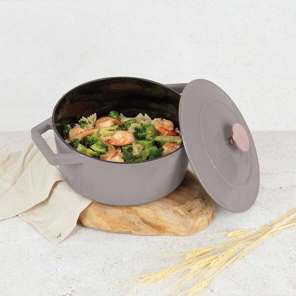 Χυτοσίδηρο Κατσαρόλα 24cm 4,35l Berlinger Haus Bh-6525 Taupe Lumarko!