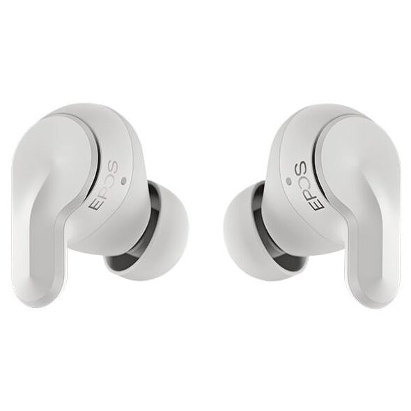 EPOS ADAPT E1 λευκό Bluetooth TWS Earbuds Multi-Connect IPX5 Hybrid ANC Ladecase USB-C Dongle Ohradapter Teams και iPhone Zertif.