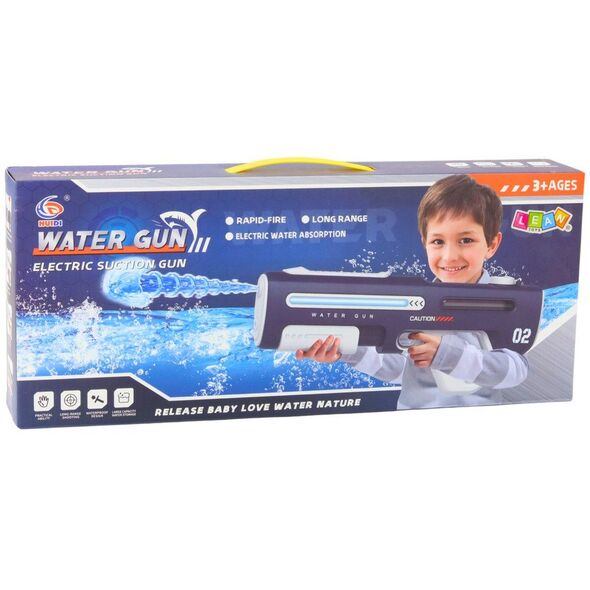 Elektryczny Automatyczny Pistolet Karabin Na Wodę Szary 42cm LEAN Toys