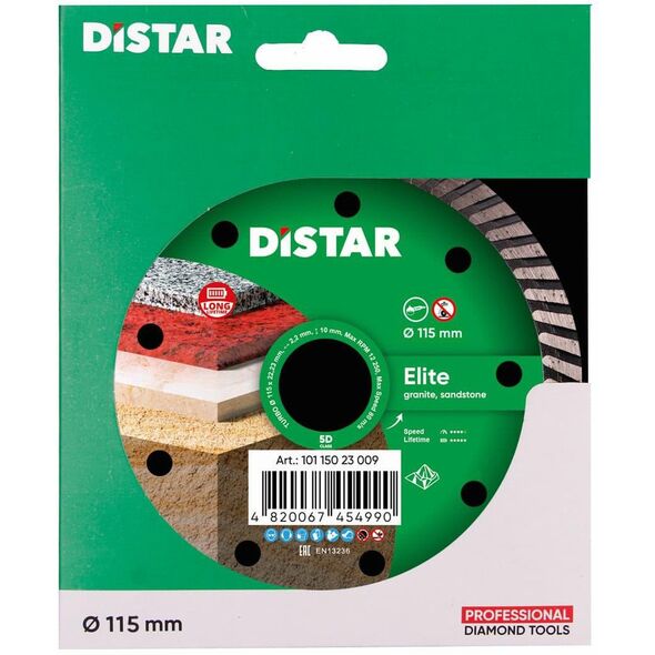 DISTAR TARCZA DIAMENTOWA ELITE 115 x 2,2 x 22,23mm TURBO