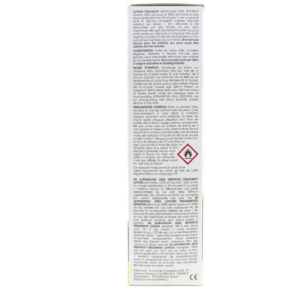 Alphanova Kids, ZEROPOU, Ολοκληρωμένο Σετ κατά της Ψείρας 3 σε 1 με Χτένα, Βάλσαμο και Σαμπουάν