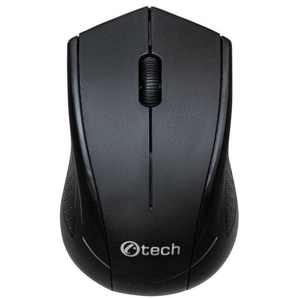 Ποντίκι C-Tech WLM-07, ασύρματο, 1200DPI, 3 κουμπιά, δέκτης USB nano, μαύρο