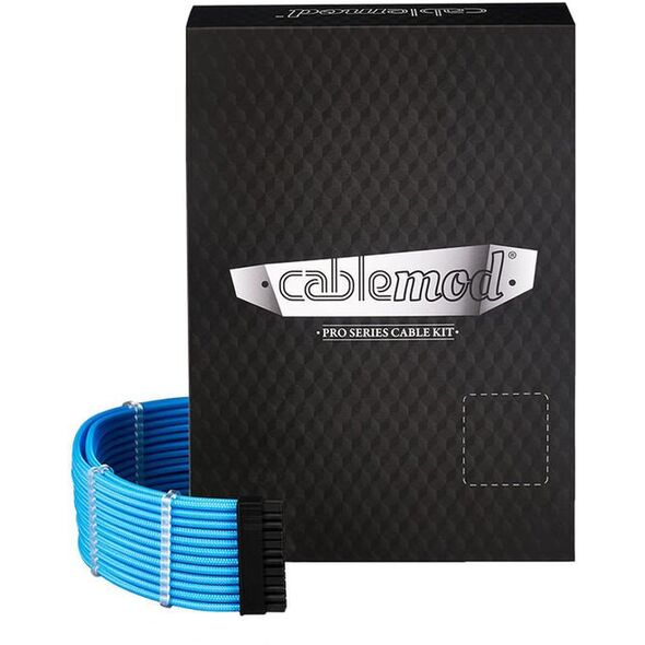 CableMod CableMod C-Series PRO ModMesh 12VHPWR Κιτ καλωδίων για Corsair RM, RMi, RMx (Black Label) - ανοιχτό μπλε