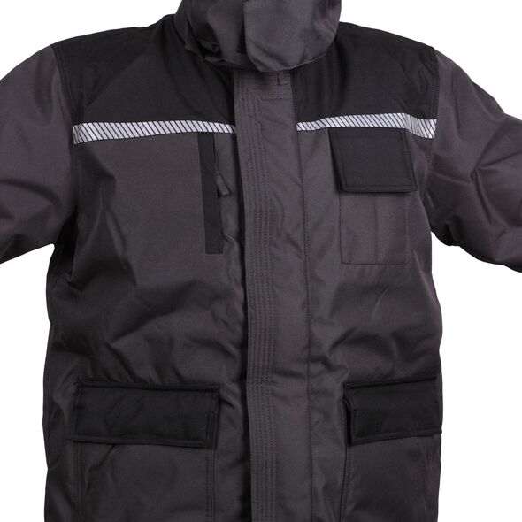 Ανδρικό μπουφάν Apple JACKET LONG ARCT GREY/BLACK WJ-8924 XXL