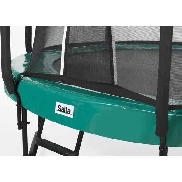 Trampolina ogrodowa Salta ogrodowa First Class z siatką wewnętrzną 8 FT 251 cm zielona