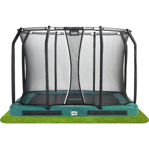 Trampolina ogrodowa Salta Premium Ground z siatką wewnętrzną 305 x 214 cm
