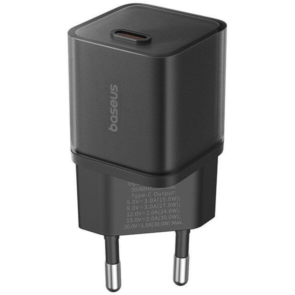 Φορτιστής Baseus GaN5S 1C 30W EU (cluster black)