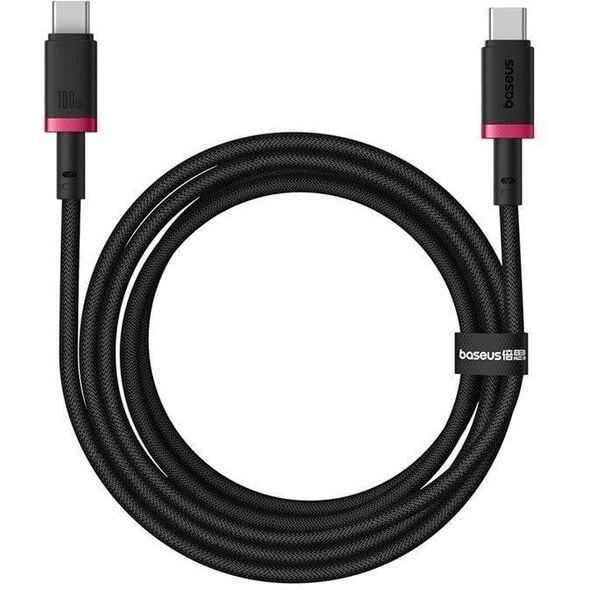 Καλώδιο BASEUS Dura Τύπος C-Τύπος C 100W 2m (κόκκινο-μαύρο)