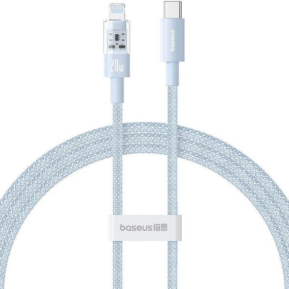 Καλώδιο Baseus Gem USB C-IP 20W 1m (μπλε)
