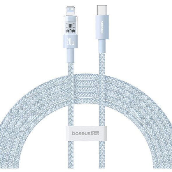 Καλώδιο Baseus Gem USB C-IP 20W 2m (μπλε)