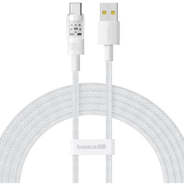 Καλώδιο Baseus Gem USB-USB C 100W 2m (λευκό)