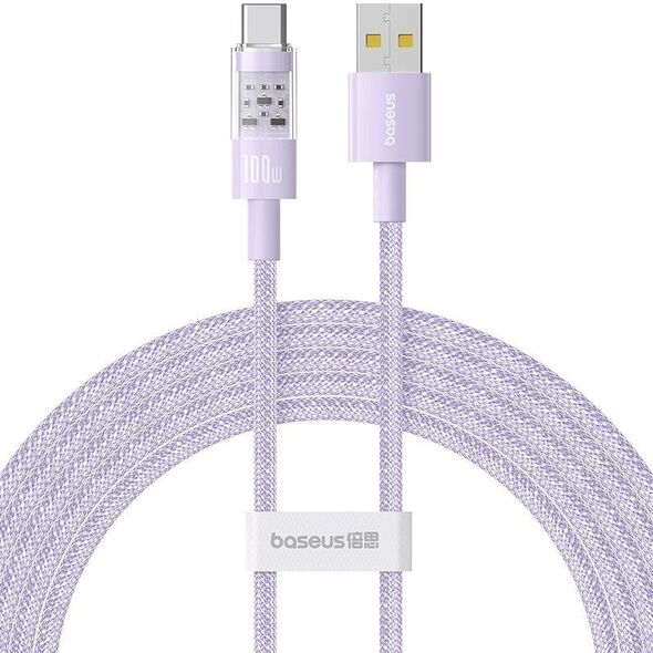 Καλώδιο Baseus Gem USB-USB C 100W 2m (μωβ)