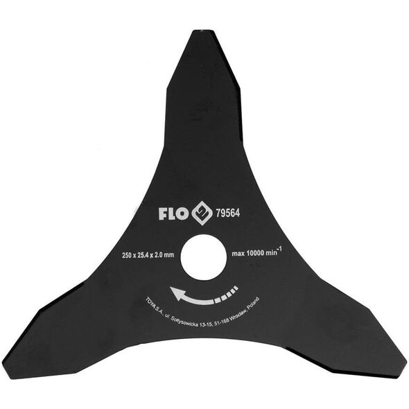 FLO ΤΡΙΓΩΝΙΚΗ ΛΕΠΙΔΑ ΓΙΑ ΘΕΡΙΣΤΙΚΟ 2mm/250mm/25,4mm