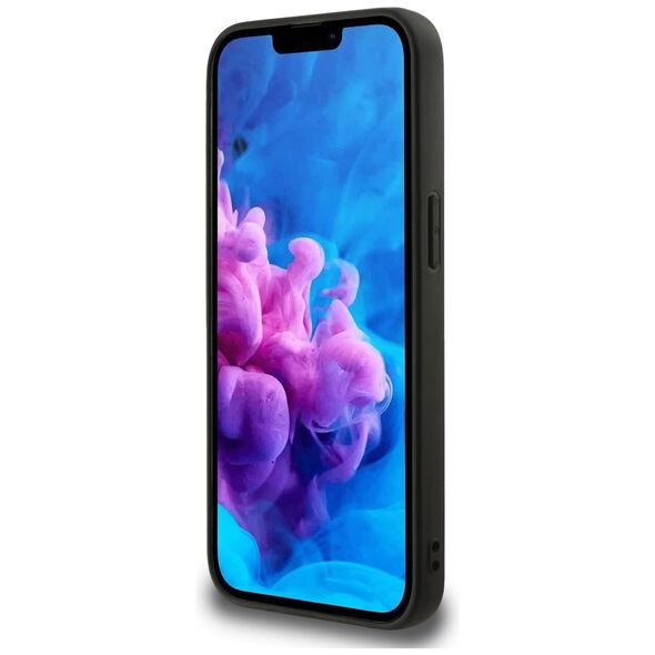 Θήκη Guess 4G Flowers Print MagSafe για iPhone 16e μαύρο