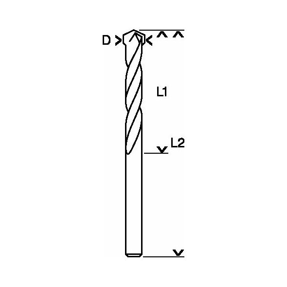 Wiertło Bosch uniwersalne walcowe 4mm  (2608596050)