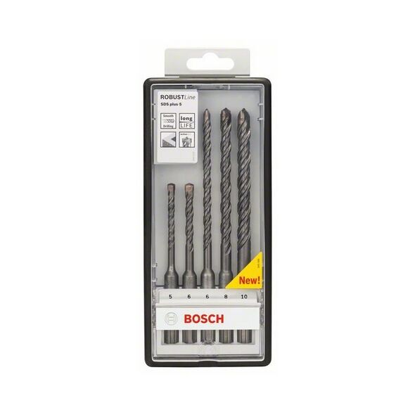 Wiertło Bosch do betonu SDS+ 5 6 10 8mm zestaw (B2607019927)