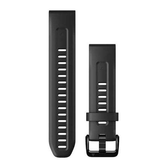 Garmin Pasek silikonowy na nadgarstek QuickFit 20 (czarny / czarna sprzączka) (010-13102-00)