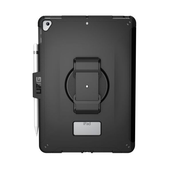 Etui na tablet Urban UAG Scout Hand Strap - obudowa ochronna z uchwytem na dłoń do iPad 10.2" 7&8G (czarna)