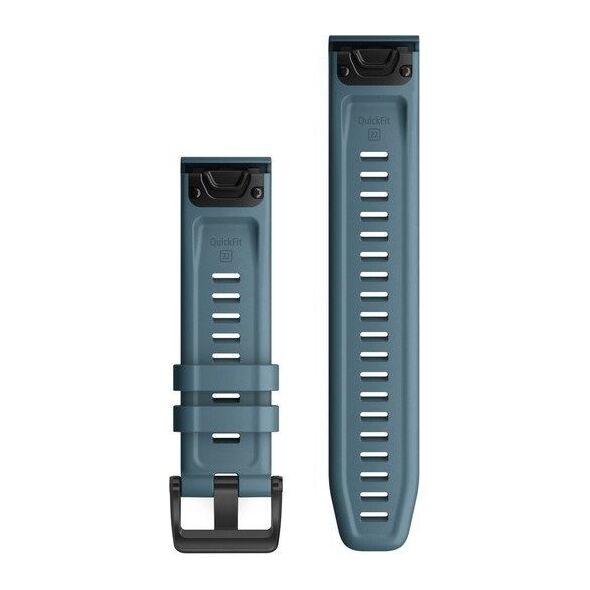 Garmin Pasek silikonowy na nadgarstek QuickFit 22 (niebiesko-szary / czarna sprzączka) (010-12863-03)