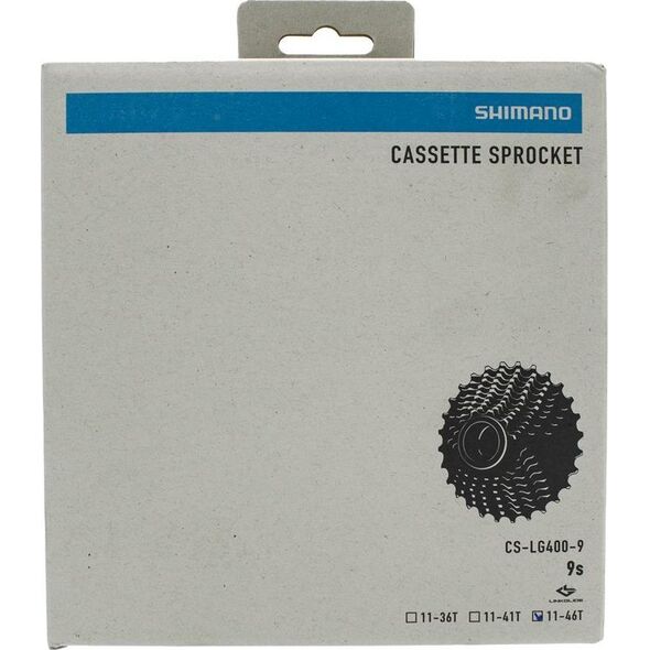 Shimano Kaseta Shimano Cues CS-LG400, 9-rz, 11-46, Linkglide, grafitowa
