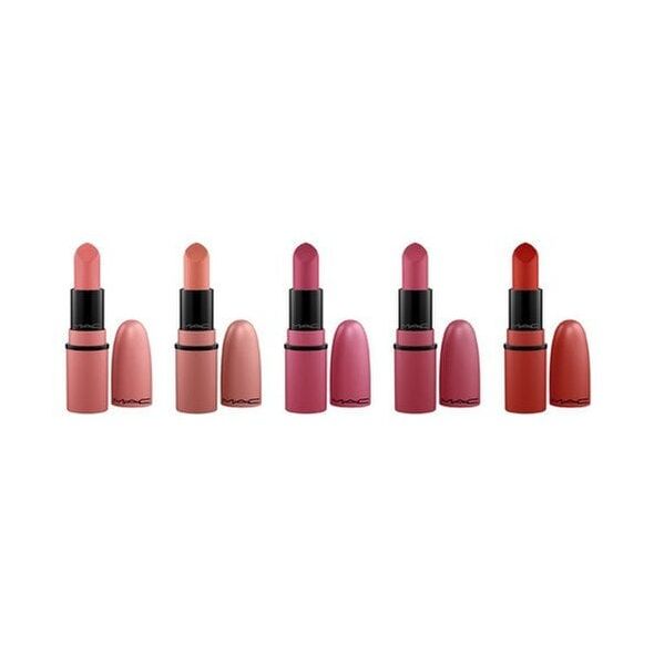 MAC Μίνι Σετ Κραγιόν MAC: Amplified, Matte, Cream Lipstick, You Can't Chili With Us, 1.8 g *Μινιατούρα + Amplified, Matte, Cream Lipstick, Double Date, 1.8 g *Μινιατούρα + Amplified, Matte, Cream Lipstick, Velvet Teddy, 1.8 g *Μινιατούρα + Amplified, M